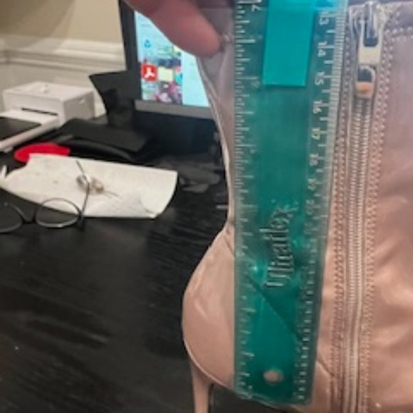 Used Pink Mauve Patent Nine West Women's Jody3 Ankle Bootie - Picture 15 of 16